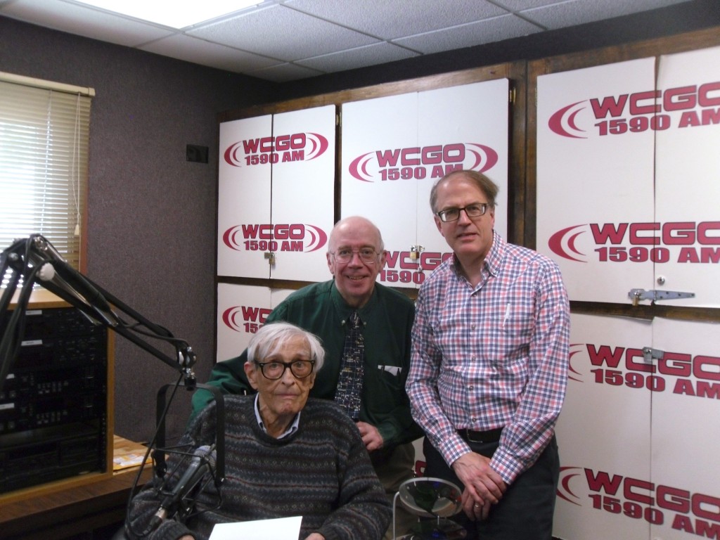 Milt Rosenberg welcomes Bill Melberg and Richard Easton to the WCGO studio.